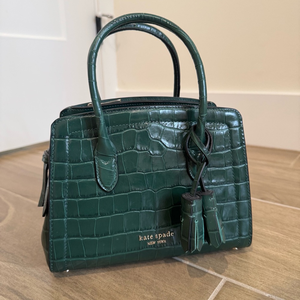 Kate Spade Knott Croc-embossed Zip-top Satchel Mini